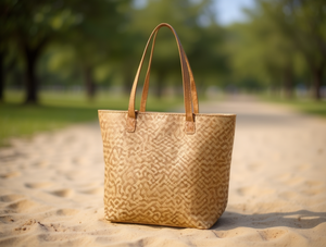 Borsa Tote da Donna in Paglia, Borsa da Spiaggia Casual con Apertura Superiore, Due Manici, Capacità 3L, Fodera in Poliestere - Product Image 2