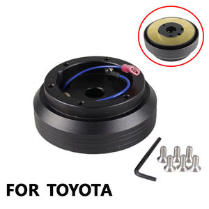 อะแดปเตอร์ฐานพวงมาลัยสำหรับ Toyota 120H ชิ้นส่วนอะลูมิเนียมอัลลอยสีดำดัดแปลง RS-QR009 - Product Image 1