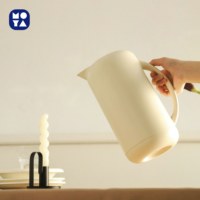 Ketel Termal Vakum Isolasi Ganda Kaca 1000mL dengan Penahan Panas/Dingin 12-24 Jam, Portabel untuk Penggunaan di Rumah & Kantor