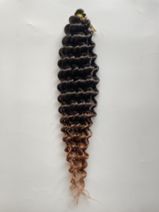 Nuovo stile oceano onda uncinetto capelli lunghi onda profonda Ombre acqua ondulata ricci intrecciatura sintetica per dea trecce uncinetto capelli - Product Image 6