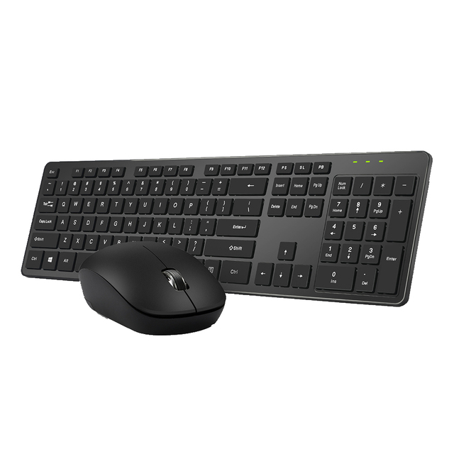 New 104key Low MOQ High Quality OEM ODM Ergonomics Business 2.4G Wireless Keyboard Combo Wholesale Office Mouse and Keyboard