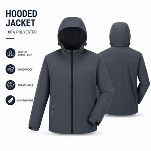 Giacca Tattica da Uomo Traspirante in Poliestere a Rete con Colletto alla Coreana per Ufficio, Doppio Strato in Rete, Logo Personalizzabile - Product Image 2
