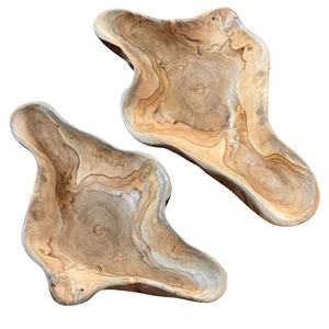 Ensemble de vaisselle en racine de teck de qualité supérieure WTH029, artisanal, en bois massif, finition naturelle moderne, parfait pour une salle à manger élégante, garantie 3 mois - Product Image 5