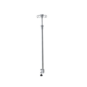 Great Cause Hospital Bed Infusion Stand <b>Clip</b> On Adjustable Height Stainless Steel Drip Stand For Nursing Beds - Product Image 5