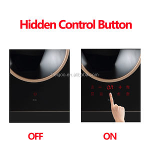 Cuiseur à induction <span class=keywords><strong>électrique</strong></span> concave <span class=keywords><strong>2500W</strong></span>, avec simple brûleur, appareil portable et en céramique <span class=keywords><strong>de</strong></span> verre - Product Image 4