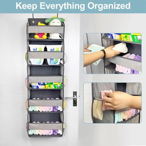 Custom Home Multifunctional Door Hanging Storage Bag With Five <b>Large</b> Pockets Over the Door Organizer - Product Image 5