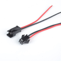 كابل توصيل SM-3Pin LED Strip JST SM 3P ذكر وأنثى بطول 1 متر و2 متر و5 متر، بخطوة 2.54 ملم، 3 سنون، 22AWG