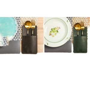 Bolsa para cubiertos de cuero PU estilo nórdico, elegante y ceremonial, para hoteles y restaurantes, estilo aristocrático. - Product Image 5