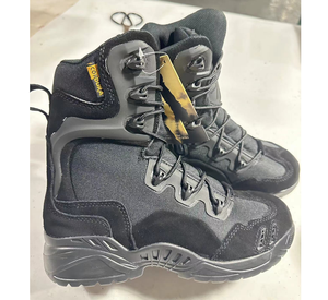 รองเท้าบูทหนังวัวสีน้ำตาลดำ TSB13 แบบยุทธวิธี พร้อมปลอกหุ้มแบบอ็อกซ์ฟอร์ดที่ระบายอากาศได้ดี รองเท้าบูทต่อสู้น้ำหนักเบาแบบคลาสสิกทรงสูง - Product Image 3