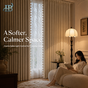 Eleganti Tende Oscuranti in Ciniglia a Doppio Lato per Camera da Letto, Stile Francese, Colore Crema, Vendita all'Ingrosso - Product Image 5