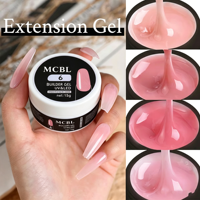 En promotion : Gel UV de construction pour ongles longs, pose rapide, couleurs rose cristal, effet salon, 20 couleurs, gel dur à retirer par trempage