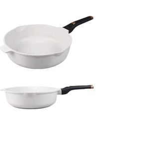 Diseño chino Seguridad ambiental Revestimiento de mármol duradero Restaurante <span class=keywords><strong>Sartén</strong></span> antiadherente con <span class=keywords><strong>mango</strong></span> <span class=keywords><strong>extraíble</strong></span> - Product Image 4