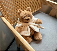 Nouveau en gros Peluche Ours Jelly Cats Bathrobe Barcelonaes de 10 pouces, Poupée apaisante, Coffret cadeau d'anniversaire
