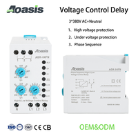 Relais de protection de tension réglable AGK-04FN, protection contre les défaillances de phase et la séquence de phase (3*380V avec fil neutre)