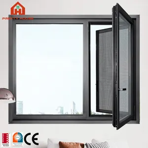 Aluminium Double Casement Sash Outward Glass Window