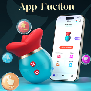 APP Control First Kiss Big Mouth lingua aggiunta vibrazione di aspirazione Stick G-spot stimolazione della masturbazione - Product Image 3