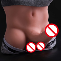 Dildo réaliste en forme de torse masculin avec pénis en TPE doux au toucher, énorme jouet réaliste demi-corps pour la masturbation féminine