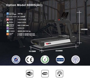 Lijiujia Nueva Caminadora Profesional Comercial AC 2200W con 25 Niveles de Inclinación Automática - Product Image 5
