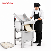 Machine à rouler la pâte en acier inoxydable de qualité commerciale GS110 GS130, laminoir à pâte pour boulangerie, fabrication de pain