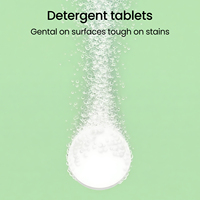 Tabletas de Limpieza Ultrasónica Certificadas por la FDA, Fórmula Suave No Corrosiva para Dispositivos Dentales Removibles, Dentaduras Postizas y Alineadores