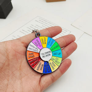 Porte-clés rotatif créatif pour prendre des décisions, Daisy Yes/No & Food Choice Spinner, porte-clés en métal pour des cadeaux amusants pour <span class=keywords><strong>les</strong></span> étudiants et <span class=keywords><strong>les</strong></span> adultes - Product Image 5
