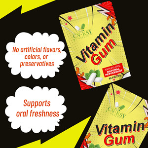 Goma de Mascar con Vitaminas de Marca Privada, Suplemento Energético, Mantiene la Boca Fresca y Aumenta la Energía - Product Image 6