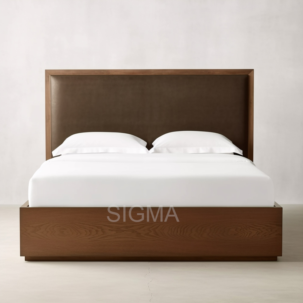 Factory Direct Sell Wood Queen Beds Wooden Bed Bedroom Set Home Furniture