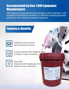 Huile de circulation industrielle FZR Mobil DTE Heavy 18L Premium ISO VG 100 pour roulements et systèmes hydrauliques - Product Image 2