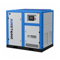 Compresor de Aire de Tornillo Rotativo Industrial Airstone PM VSD, Sin Aceite, Lubricado con Agua, 45KW 60HP 8Bar, Control PLC, Motor Portátil