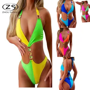 High Quality Diamond Mini String Bikinis Girls Custom Printing High Waisted Swimwear Custom Beach Plus Size Swimwear Beachwear