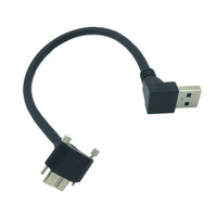 Haute qualité personnalisable 90 degrés USB a mâle vers Micro USB B câble de données plaqué or charge rapide pour les appareils mobiles