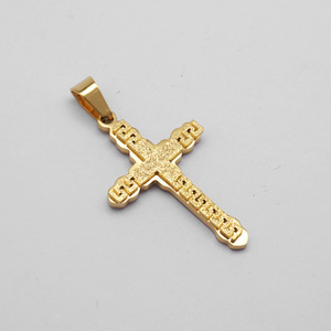 Cruz <span class=keywords><strong>gran</strong></span> pared <span class=keywords><strong>patrón</strong></span> religioso anti no deslustre impermeable Acero inoxidable moda joyería colgante collares hombres al por mayor - Product Image 4