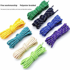 Tali Sepatu Polyester Inti Bulat Tebal 5MM Grosir Pabrik, Tali Sepatu Lari Miring untuk Mendaki Gunung & Lari - Product Image 4