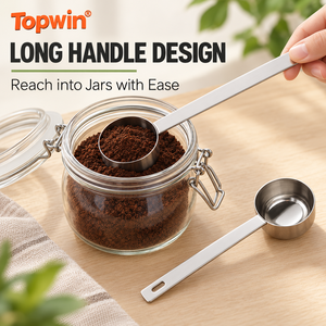 304 Stainless Steel Custom logo Gold Protein Powder Measuring Spoon Tablespoon Scoop 5ml to 30ml Mini Coffee Scoop Spoon - Product Image 4