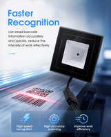 Escáner de Códigos de Barras CMOS 1D/2D Integrado de Alta Precisión IP65, Lector NFC Automático de Códigos QR para Control de Acceso