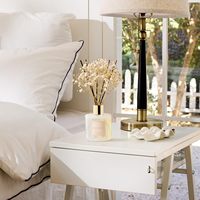 Diffuseur de parfum OEM avec bâtonnets, senteur Linge Propre & Fleurs, 67 fl oz, Désodorisant d'ambiance, Parfum d'intérieur, Décoration pour étagère de salle de bain