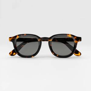 LBASHADES Lunettes de soleil classiques rétro à monture ronde épaisse polarisées de haute qualité avec logo personnalisé Lunettes de soleil en acétate de luxe pour femmes et hommes - Product Image 4