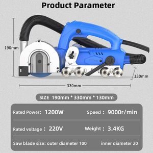 เครื่องเซาะร่องทำความสะอาดรอยต่อกระเบื้องเซรามิกไฟฟ้าแบบ DIY พร้อมมอเตอร์แบบแปรงถ่าน - เครื่องมือสำหรับงานก่อสร้าง - Product Image 3