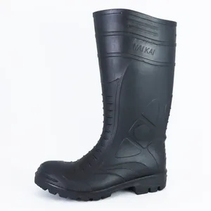 New Professionally Used Construction Industry Men's Pvc Waterproof Plastic Safety Rain Boots