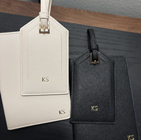 avec logo personnalisé étiquette de bagage unisexe boîte-cadeau de direction d'entreprise ensemble de porte-passeport