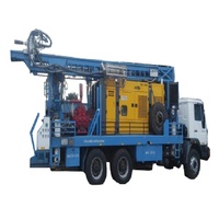 PRL PDTHR-450 Foreuse pneumatique diesel DTH et rotative montée sur camion de 450 mètres, puissance 170 kW, pour forage de puits d'eau LAND