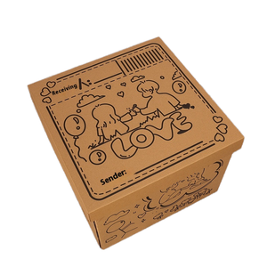 Boîte cadeau en carton ondulé rigide surprise de grande capacité pour garçon Emballage d'anniversaire vide Recyclable Brillant Laminage Estampage - Product Image 2