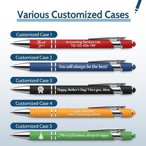 Best Sell Ball Pen Stylus Tip Soft <b>Rubber</b> <b>Plastic</b> Touch Screen Pen 2 in 1 Custom Logo Luxury Office Metal Ballpoint Pens - Product Image 4