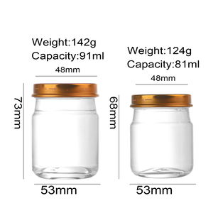 OEM vendita di fabbrica di lusso 80ml 90ml per uso alimentare bottiglia nido di uccello in vetro trasparente - Product Image 3