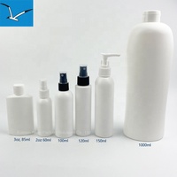 Logo personnalisable impression 90ml HDPE bouteilles cosmétiques en plastique pulvérisateur à pompe emballage scellé de shampooing parfum lotion crème