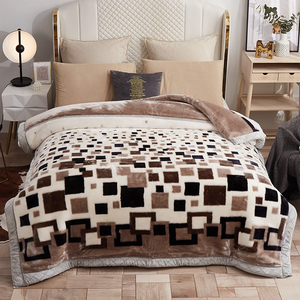 Luxury <b>Comfortable</b> King Size Korean Mink <b>Blankets</b> Wholesale Raschel <b>Blanket</b> - Product Image 1