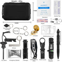 Bochen Professionnel 18 En 1 Kits D'urgence Cool Gadgets Tactiques Pour Camping En Plein Air Chasse Pêche Survie Gear Kit