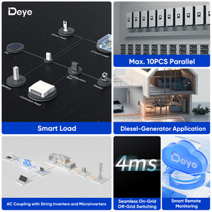 <strong>Deye</strong> <strong>5000w</strong> Solar Inverter <strong>SUN</strong>-3/4/5/6/8K-SG06LP3-EU-CM2 10 Units Parallel 3 Phase 8kw Inverter Solar <strong>Hybrid</strong> - Product Image 3