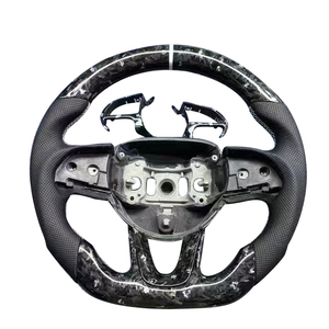 Nuevo Producto, Volante Deportivo de Fibra de Carbono Forjada y Cuero Perforado para Dodge Challenger - Product Image 1