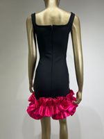 Grande promotion : Robe de soirée moulante sans manches pour femme, style patchwork, idéale pour les banquets et les fêtes